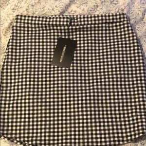 New! PLT gingham printed skirt